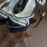 صندل مشکی نگین دار دخترانه|کیف، کفش، کمربند|کرج, حصارک بالا|دیوار