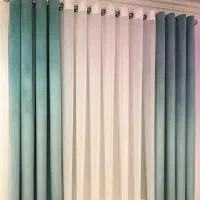 پکیج پذیرایی حریر با دو عدد مخمل اقساط|پرده، رانر، رومیزی|مشهد, دانشجو|دیوار