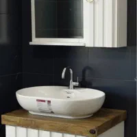 روشویی کابینتی مدل F24 سفید، مشکی، طوسی