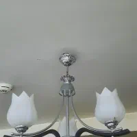 لوستر سه شعله حباب گلی