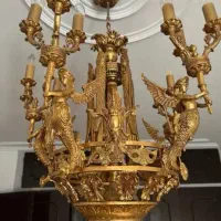 لوستر آینه  شمعدان ساعت برنزبرنج