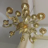 لوستر برنجی|لوستر و چراغ آویز|کرج, کرج نو|دیوار