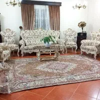 مبل ۹ نفره سلطنتی به همراه میز غذاخوری ۶ نفره