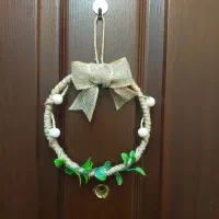 حلقه آویز شمشاد بزرگ / آویز درب|صنایع دستی و سایر لوازم تزئینی|قم, هفت تیر|دیوار