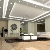 نرده استیل تایل60در60 کناف کاذب ماربل شیت