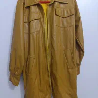 کت چرمی رنگ شتری