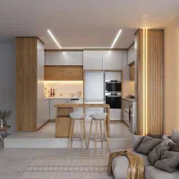 کابینت طرح چوب طبیعی کد 96523|مصالح و تجهیزات ساختمان|شیراز, محراب|دیوار