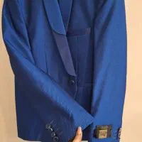 کت شلوار آبی کاربنی سایز ۴۸