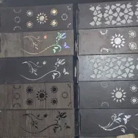 آباژور چوبی و جعبه دستمال کاغذی