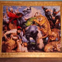 تابلو فرش آنتیک از طرح نقاشی پیتر پل روبنس