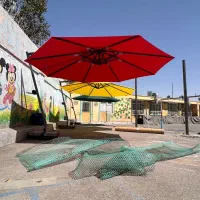 سایه بان چتر سایبان باغی چتری پایه کنار با LED|فروشگاه و مغازه|مشهد, سعد آباد|دیوار