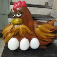 ماکت مرغ سایز ۱۰۰ در ۷۰ مناسب ویترین مهد