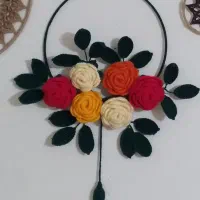 گلهای بافتنی وتزئینی|گل مصنوعی|مشکیندشت, |دیوار