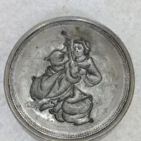 بشقاب مسی قلمکار