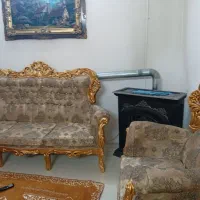 مبلمان سلطنتی با میز نهاررخوری و دکور برنجی|مبلمان خانگی و میز عسلی|قزوین, |دیوار