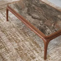 میز جلو مبلی چوب با روکش طرح سنگ