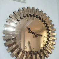 ساعت دیواری دکوراتیو لوکس طرح آینه‌ای خاص