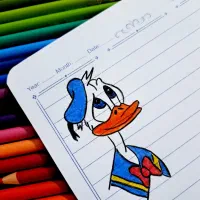 نقاشی گوشه دفتری