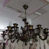 لوستر برنزی ۸ شاخه دوبل