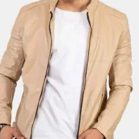 کافشن چرم کرمی مردانه گم کردم