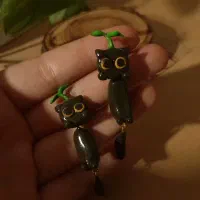 گوشواره گربه خمیری