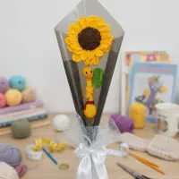 گل بافتنی - روز مادر - هدیه - ولنتاین