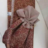 ست رومیزی و کیسه ترمه آستردار برند کروز نو