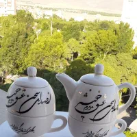 ست قوری فنجون قندون