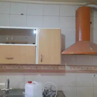 کابینت فلزی همراه با هود|آب‌چکان و نظم‌دهنده ظروف|قم, عمار یاسر|دیوار