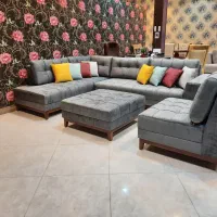 مبل،مبلمان راحتی ال کاژو ۷ نفره + پاف نقد،اقساط|مبلمان خانگی و میز عسلی|رباطکریم, وهن آباد|دیوار
