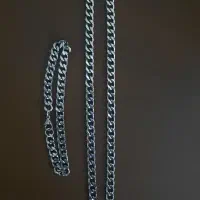 زنجیر کارتیر گردنبند و دستبند ست