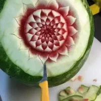 میوه ارایی وحکاکی هندوانه شب چله یلدا سبد گاری|صنایع دستی و سایر لوازم تزئینی|قم, الوندیه و گذر صادق|دیوار