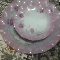 سینی وبشقاب کریستال شیرینی خوری