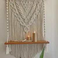 دیوار کوب مکرومه با شلف وبدون شلف|صنایع دستی و سایر لوازم تزئینی|تهران, پاسداران|دیوار