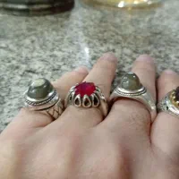 انگشتر باباقوری اصل ویاقوت اناری