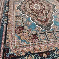 فرش ماشینی ۹ متری جفت سورمه ای|فرش|اصفهان, برزان|دیوار