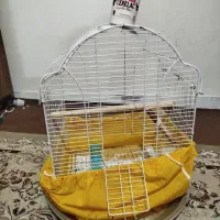 قفس سالم تمیز با لوازم سرلاک باهم 300هزار