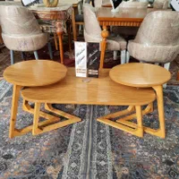 میز جلو مبلی و عسلی تمام چوب مدل لپ تاپی