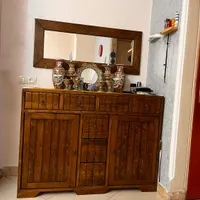 کنسول چوبی و آینه