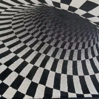 فرش سه بعدی مشکی