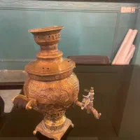 سماور ذغالی برنجی ۳ لیتری