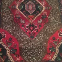 فرش دستباف قدیمی قدمت 50سال ب بالا دوتا