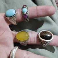 چهار عدد انگشتر نقره
