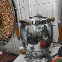 سماور و میز ناهار خوری چهارنفره