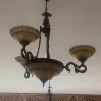 ۴ عدد لوستر برنجی سنگین|لوستر و چراغ آویز|شیراز, شهرک بهشتی|دیوار