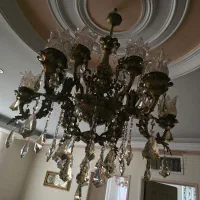 لوستر برنزی|لوستر و چراغ آویز|تهران, پرستار|دیوار