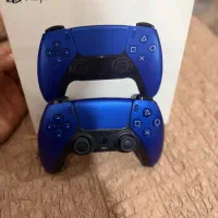 دسته پلی استیشن5رنگ زیبای آبی متالیک مشابه نو،تمیز