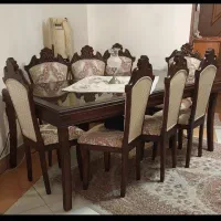 فروش مبلمان کلاسیک ۹نفره به همراه نهار خوری ۸ نفره