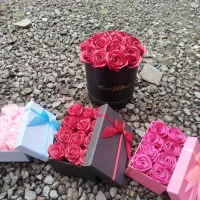 گلهای روبانی باکس کوچک وبزرگ در رنگهای متنوع