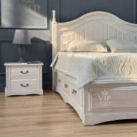 سرویس خواب چوب و پارچه